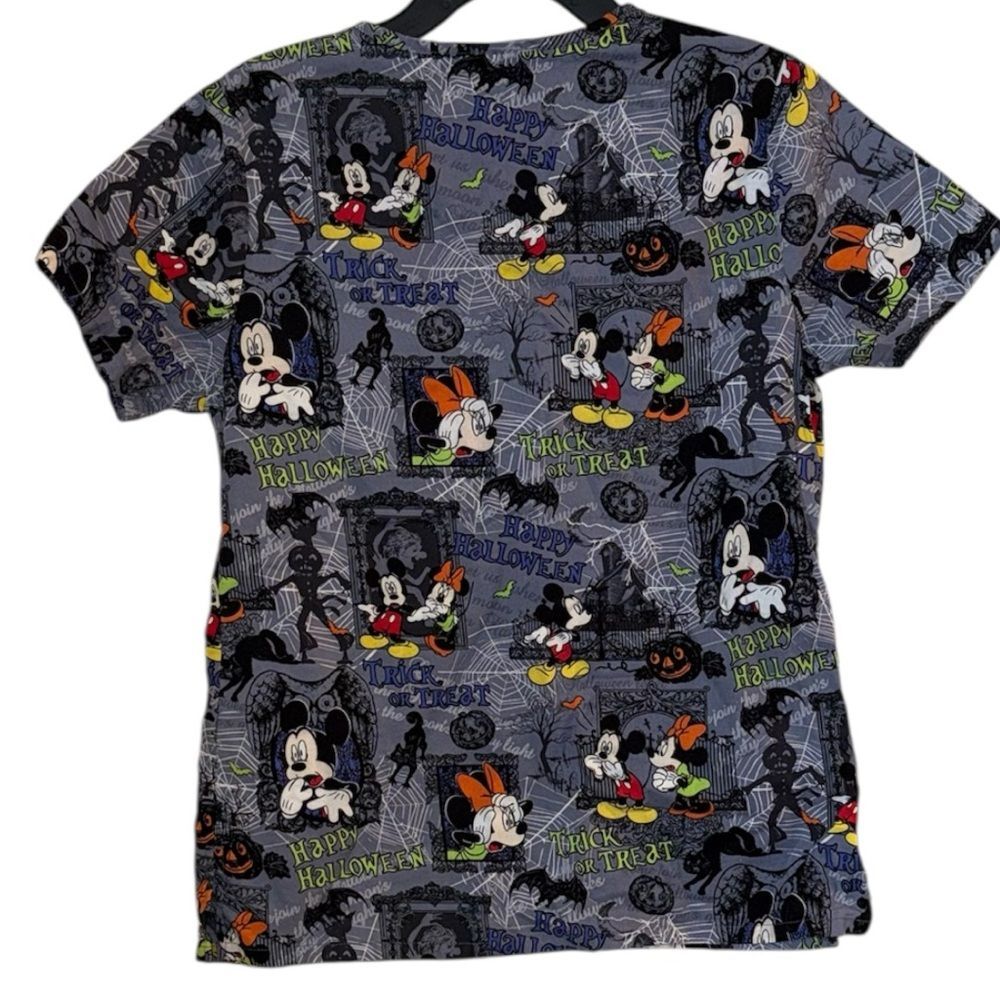 Disney Small Halloween Workwear Smock with Mickey and Minnie Mouse Pockets - Picture 2 of 4